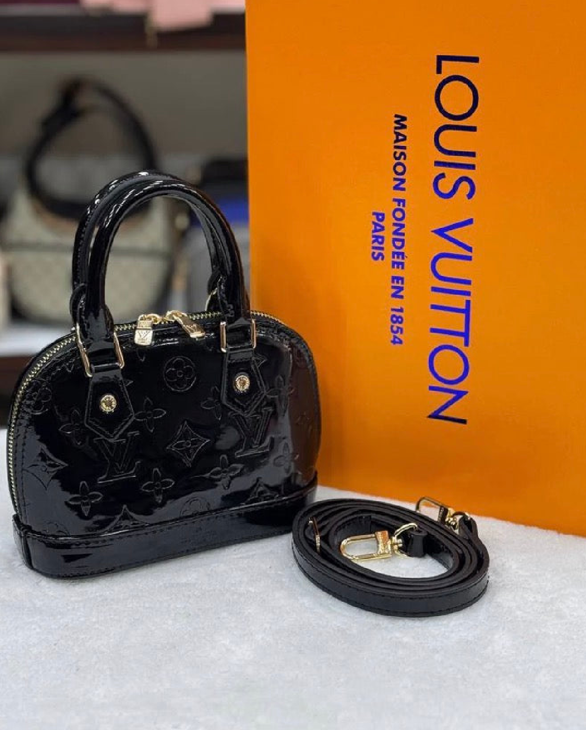 Louis Vuitton black alma